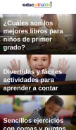 How educanimando.com looks like on a mobile device such as an iPhone.