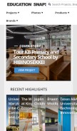How educationsnapshots.com looks like on a mobile device such as an iPhone.