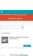 How educationworld.com looks like on a mobile device such as an iPhone.