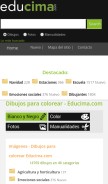 How educima.com looks like on a mobile device such as an iPhone.