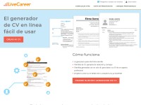 Desktop screenshot for livecareer.es