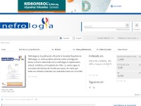 Desktop screenshot for revistanefrologia.com