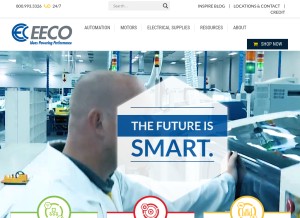 How eecoonline.com looks like on a tablet such as an iPad.