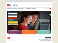 Desktop screenshot for aleks.com