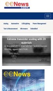 How eenewseurope.com looks like on a mobile device such as an iPhone.