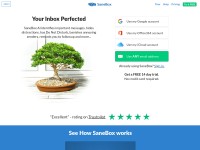 Desktop screenshot for sanebox.com