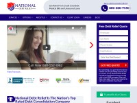 Desktop screenshot for nationaldebtrelief.com