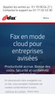 How efaxcorporate.com looks like on a mobile device such as an iPhone.