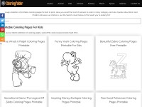 Desktop screenshot for coloringfolder.com