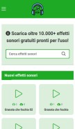 How effettisonori39.com looks like on a mobile device such as an iPhone.