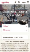 How efteling.com looks like on a mobile device such as an iPhone.