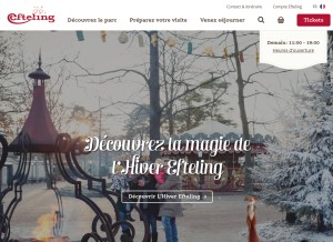 How efteling.com looks like on a tablet such as an iPad.