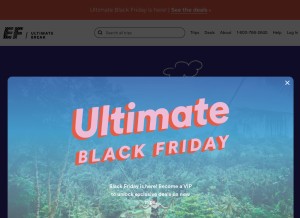 How efultimatebreak.com looks like on a tablet such as an iPad.