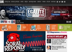 How egaliteetreconciliation.fr looks like on a tablet such as an iPad.