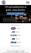 How egensajt.se looks like on a mobile device such as an iPhone.