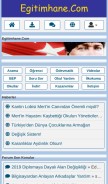 How egitimhane.com looks like on a mobile device such as an iPhone.