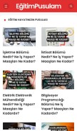 How egitimpusulam.com looks like on a mobile device such as an iPhone.