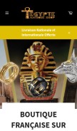 How egypte-antique-shop.com looks like on a mobile device such as an iPhone.