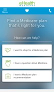 How ehealthmedicare.com looks like on a mobile device such as an iPhone.