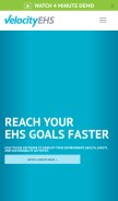 How ehs.com looks like on a mobile device such as an iPhone.