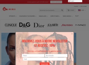 How ehuble.com looks like on a tablet such as an iPad.