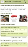 How einfach-sparsam.de looks like on a mobile device such as an iPhone.