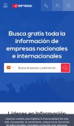 How einforma.com looks like on a mobile device such as an iPhone.
