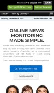 How einnews.com looks like on a mobile device such as an iPhone.