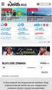 How eitb.eus looks like on a mobile device such as an iPhone.