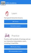 How ekg.academy looks like on a mobile device such as an iPhone.