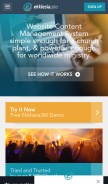 How ekklesia360.com looks like on a mobile device such as an iPhone.