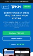 How ekmsecure.com looks like on a mobile device such as an iPhone.