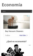 How ekonomicos.com looks like on a mobile device such as an iPhone.