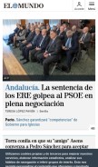 How el-mundo.net looks like on a mobile device such as an iPhone.