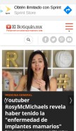 How elbotiquin.mx looks like on a mobile device such as an iPhone.