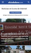 How elciudadano.com looks like on a mobile device such as an iPhone.