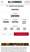 How elcorreo.com looks like on a mobile device such as an iPhone.