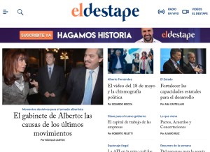 How eldestapeweb.com looks like on a tablet such as an iPad.