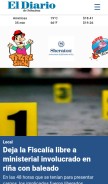How eldiariodechihuahua.mx looks like on a mobile device such as an iPhone.