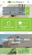 How eldotravo.fr looks like on a mobile device such as an iPhone.