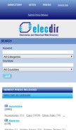 How elecdir.com looks like on a mobile device such as an iPhone.