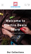 How electrodealsstore.com looks like on a mobile device such as an iPhone.