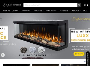 How elegantinterior.com.au looks like on a tablet such as an iPad.