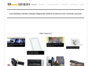 How elektrikciuskudar.com looks like on a tablet such as an iPad.
