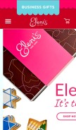 How elenis.com looks like on a mobile device such as an iPhone.