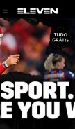 How elevensports.cc looks like on a mobile device such as an iPhone.