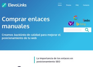How elevolinks.com looks like on a tablet such as an iPad.