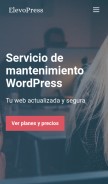 How elevopress.com looks like on a mobile device such as an iPhone.