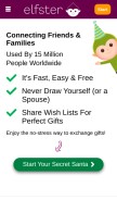 How elfster.com looks like on a mobile device such as an iPhone.