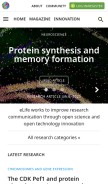 How elifesciences.org looks like on a mobile device such as an iPhone.